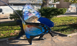 Поморие вече има красива пейка за кърмене, обвита с крила на пеперуда