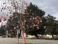 На прага на пролетта: Дървото с мартеници в Камено разцъфна с послание за здраве и надежда