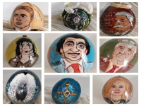 Левски, Тони Димитрова и Майкъл Джексън изписани върху яйца в изложба в Бургас