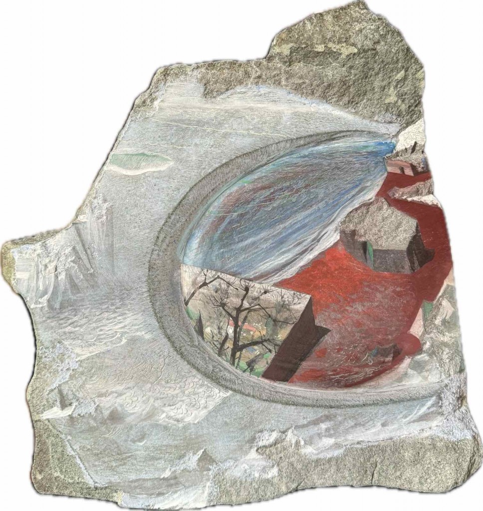 Мистични послания върху камък с яйчна темпера представя Атанас Атанасов