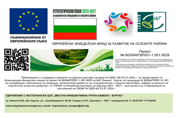 Успешно завърши мащабната информационна кампания на МИГ „Камено – Бургас“ на територията на двете общини